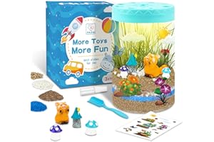 AluAbi Light Up Terrarium Kit for Kids,Redpanda Gardening Kit for Boys and Girls,Creative Educational Gardening Toy,Arts and Crafts Activity Kits,Birthday Gifts for Ages 4 5 6 7 8-12