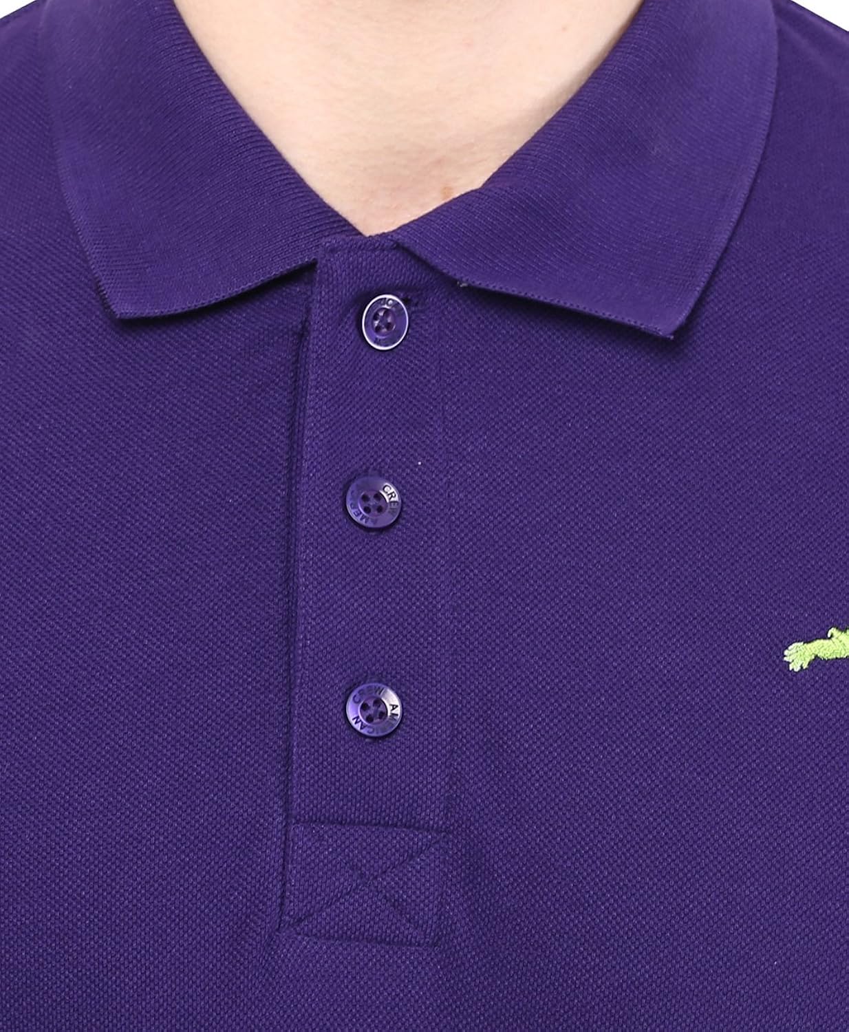 american crew men's cotton and polyester blend polo purple