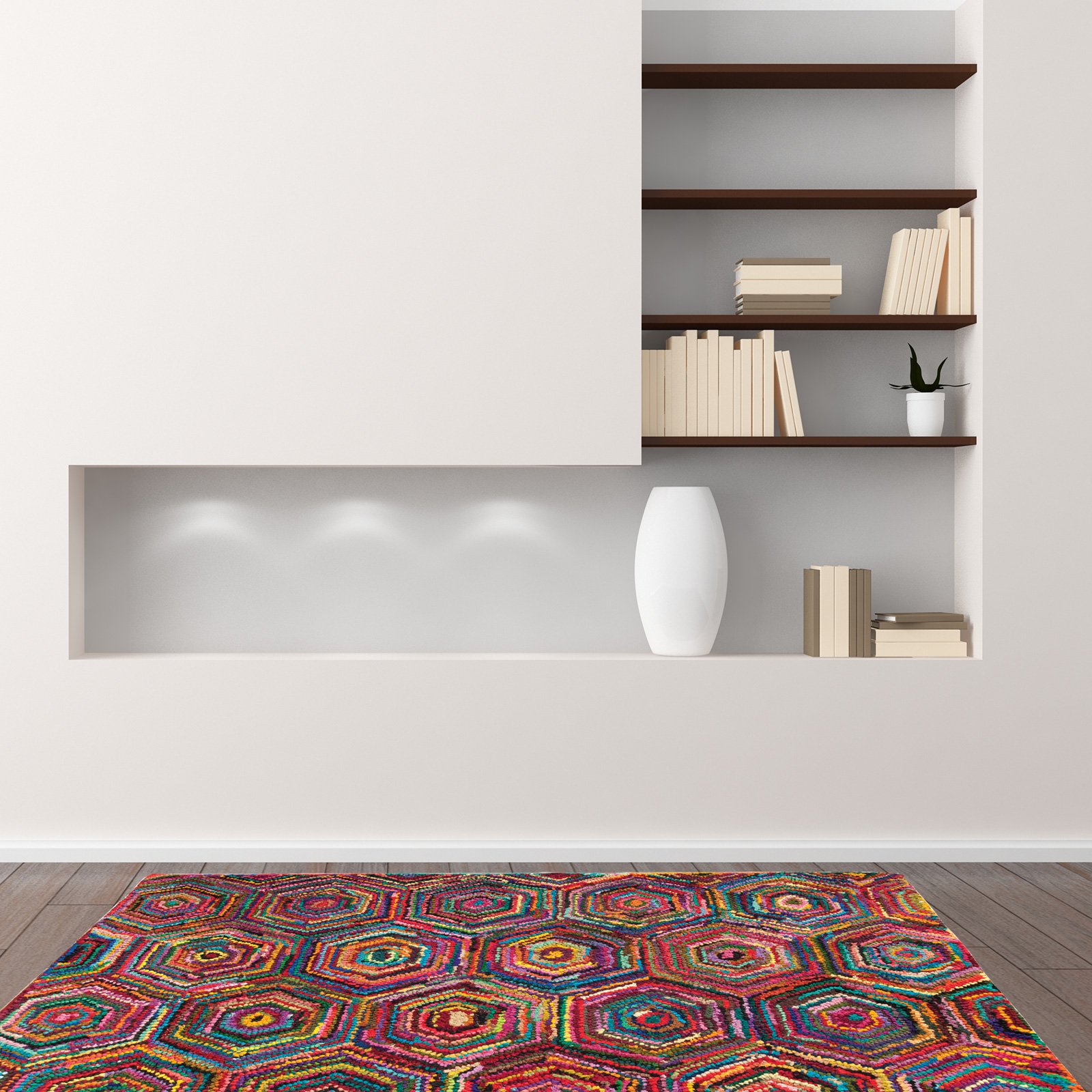 Just Contempo Handmade Cotton Rag Rug, 120x180 cm