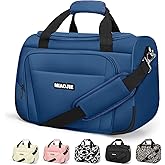 Underseat Carry On Luggage Lightweight Travel Tote Weekender Bag Overnight Duffle Bag for Travel, Travel Essentials Personal Item Travel Bag for Women and Men, Blue-16Inch