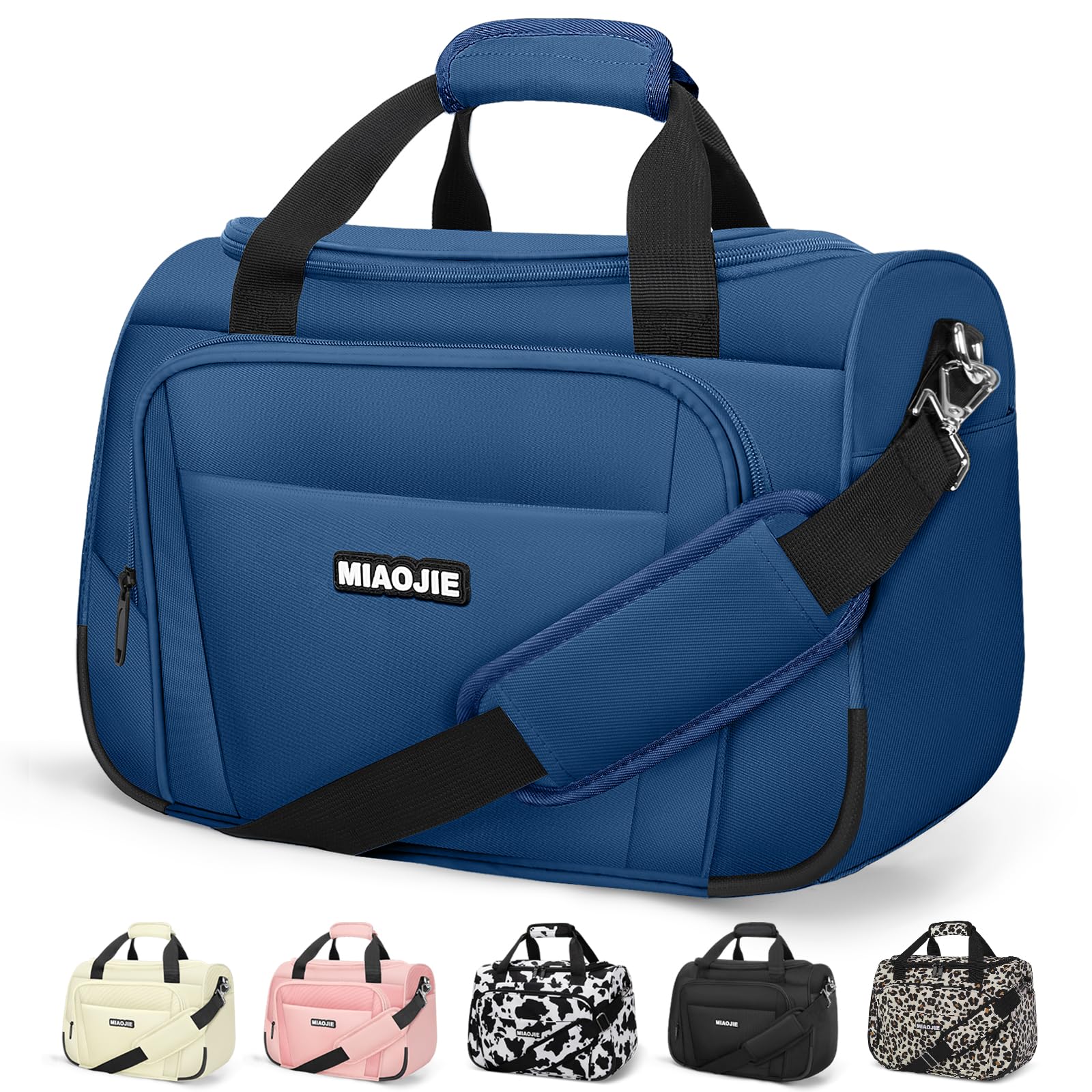 Photo 1 of Underseat Carry On Luggage Lightweight Travel Tote Weekender Bag Overnight Duffle Bag for Travel, Travel Essentials Personal Item Travel Bag for Women and Men, Blue-16Inch