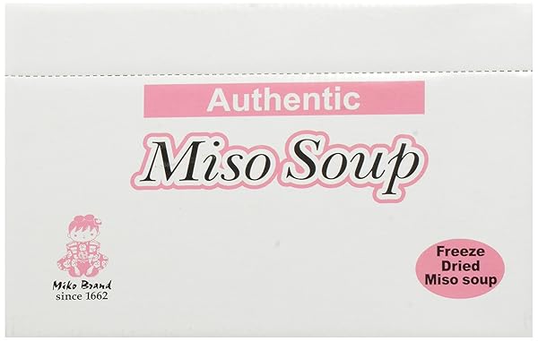 MIKO BRAND FREEZE DRIED AUTHENTIC SOUP MISO, 0.27 OUNCE (PACK OF 12)