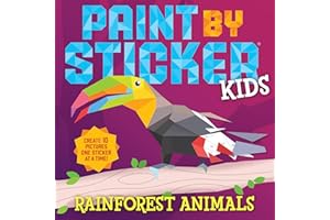 Paint by Sticker Kids: Rainforest Animals