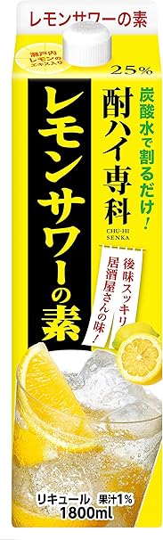 Amazon Co Jp 合同酒精 酎ハイ専科 レモンサワーの素 濃縮カクテル 1800ml 食品 飲料 お酒 Amazon Co Jp 合同酒精 酎ハイ専科 レモンサワーの素 濃縮カクテル 1800ml 食品 飲料 お酒