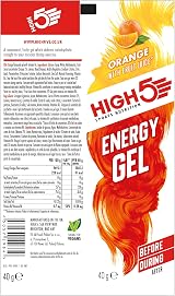 HIGH5 Carbohydrate Gels Orange 6x40g Endurance Energy Gel view 7