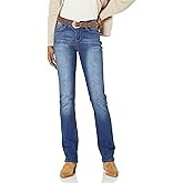 WallFlower Womens Legendary Slim Bootcut Mid-Rise Belted Insta Stretch Juniors Jeans (Standard and Plus)