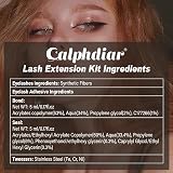 Calphdiar Brown Cluster Lashes Kit 50D 70D 10-18mm Bond Seal Tweezers view 8