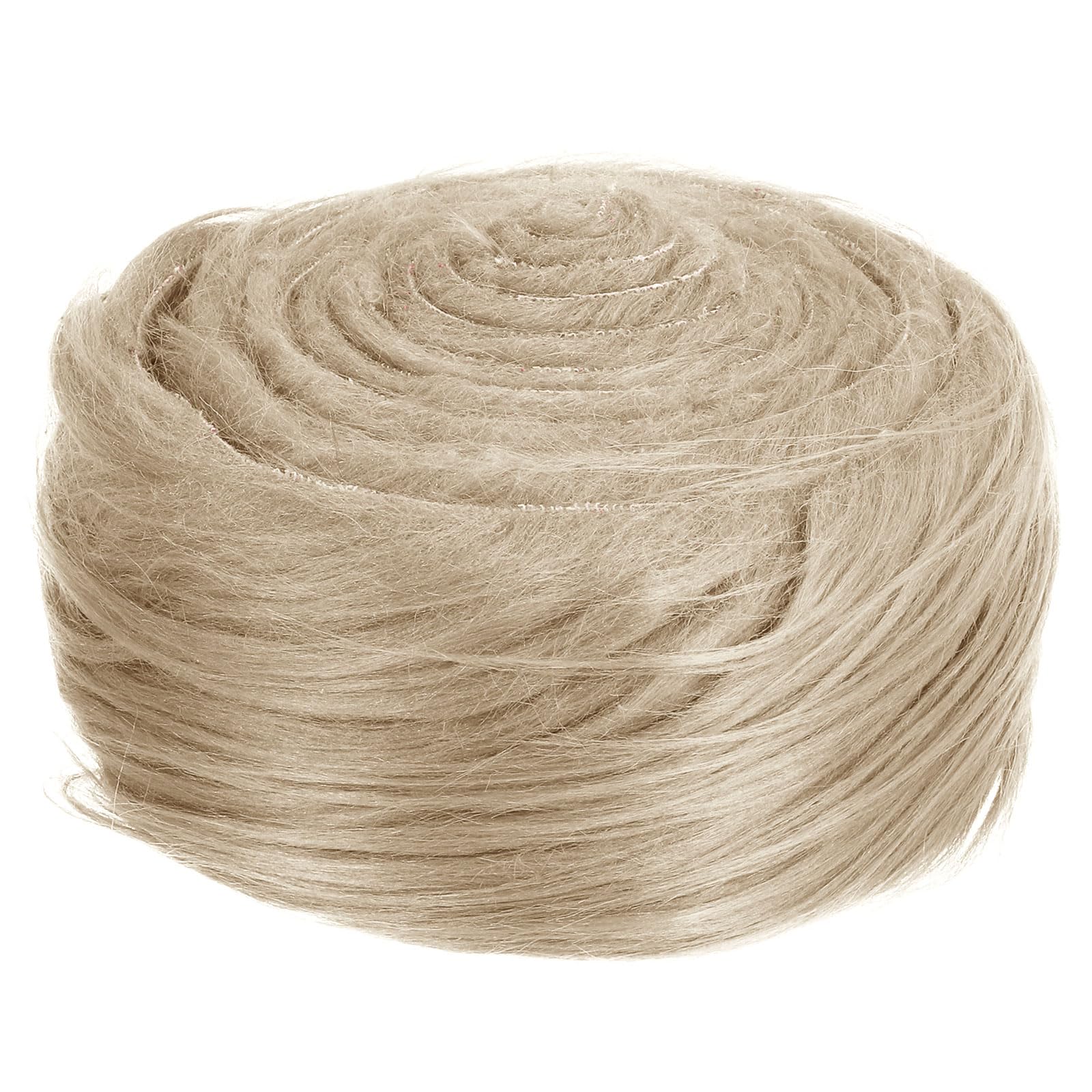 PATIKIL 4.9ft x 2 in Faux Fur Fabric Roll, Plush Precut Strips for DIY Craft Christmas Decoration Cosplay Costume, Khaki