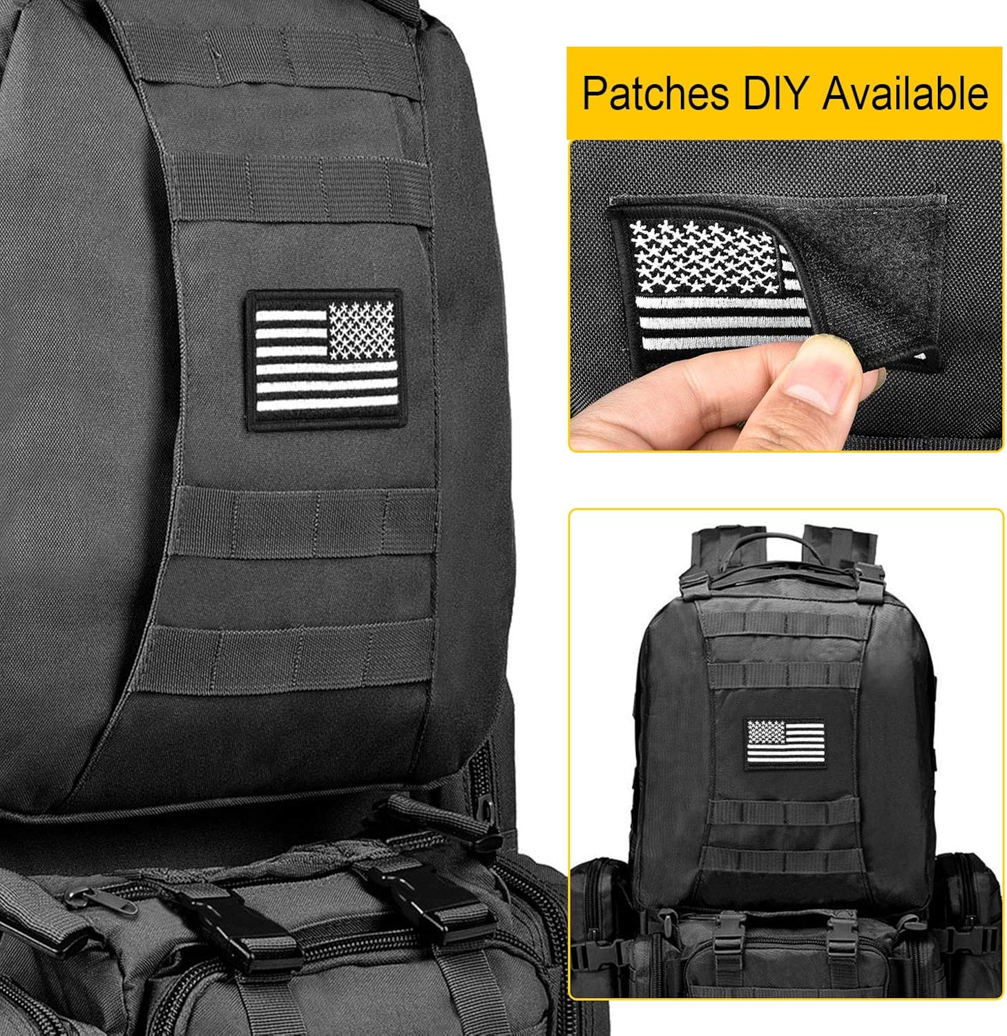 CVLIFE Military Tactical Backpack Army Rucksack Assault Pack Built-up Molle Bag : Clothing