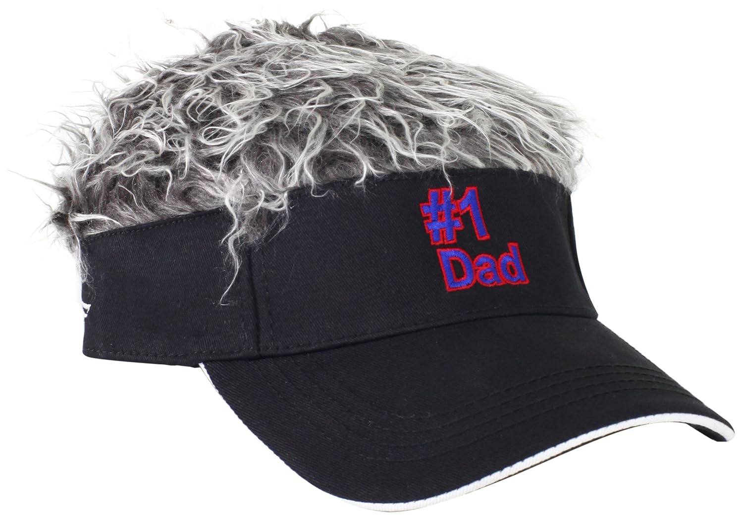 Flair Hair Men S Number 1 Dad With Hair Black One Size Amazon