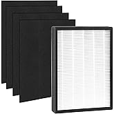 YDATTH 83195 Filter Replacement Set Filter Compatible with Kenmore/Sears 83254 83396 85254 F-K3 Air Purifiers With 1Filter&4 Activated Carbon Filter