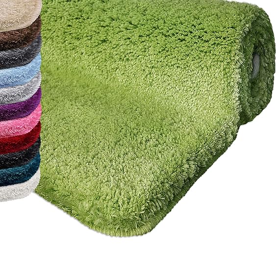 Badematte | kuscheliger Hochflor | Rutschfester Badvorleger | viele Größen | zum Set kombinierbar | Öko-Tex 100 Zertifiziert 