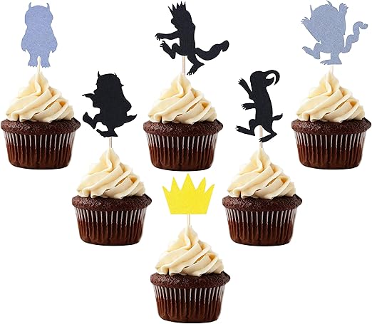 Amazon Com Where The Wild Things Are Inspired Cupcake Topper Set