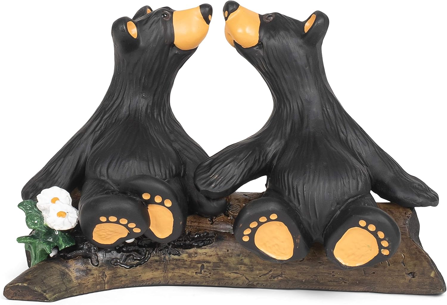 DEMDACO Kissin' Bears Black Bear 4 x 6 Hand-cast Resin Figurine Sculpture