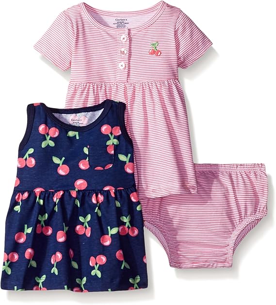 Gerber Baby Girls' InfantandToddlerPlaywearDresses Amazon.co.uk