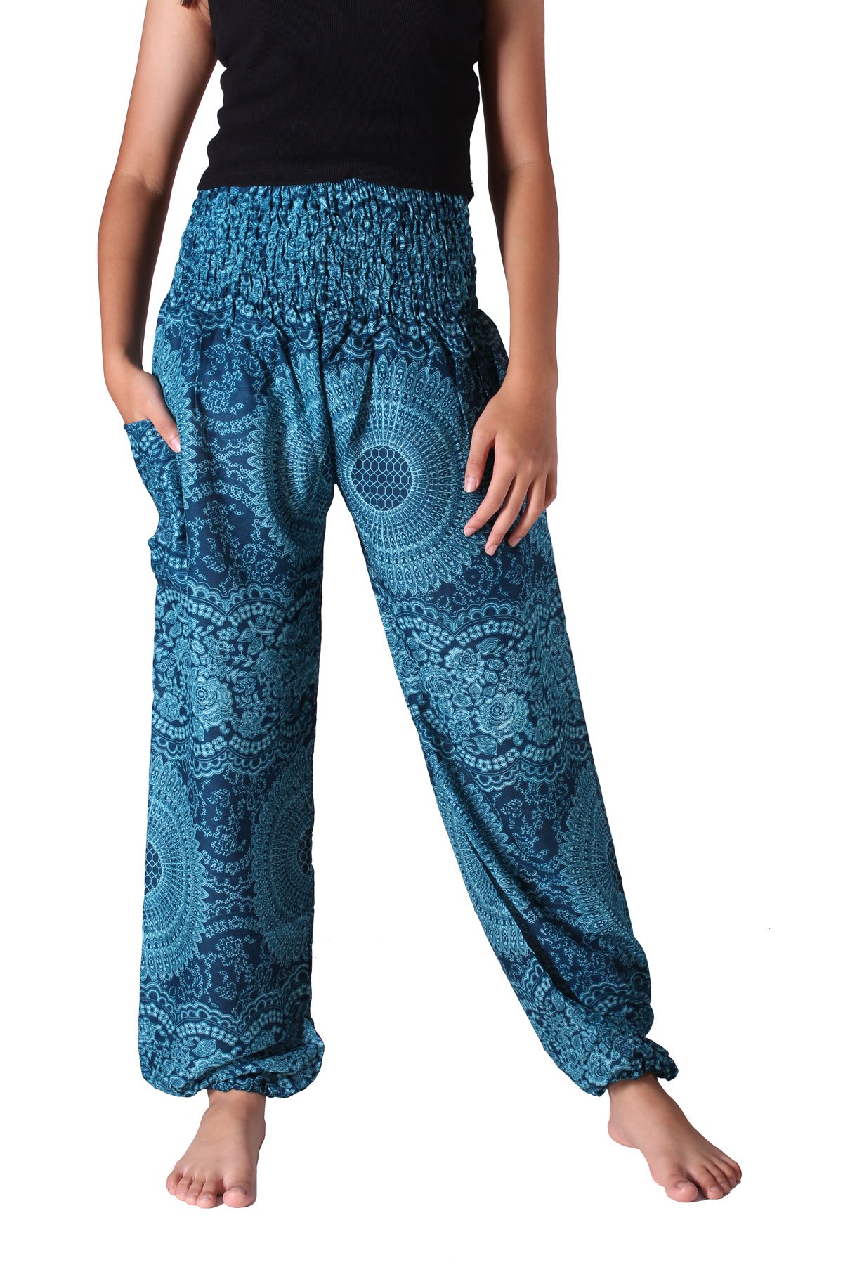 B BANGKOK PANTSHarem Pants Women Yoga Boho Clothes with Pockets