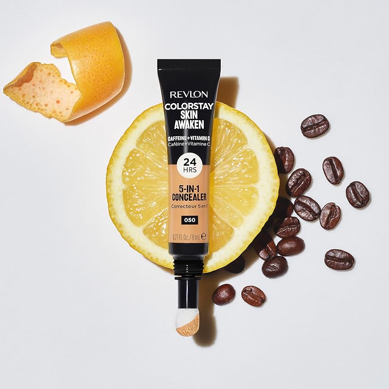 ColorStay Skin Awaken 5-in-1 Concealer, Correttore Viso Leggero e Cremoso a Lunga Durata con Caffeina e Vitamina C, per Imperfezioni, Occhiaie e Arrossamenti, 030 Light Medium