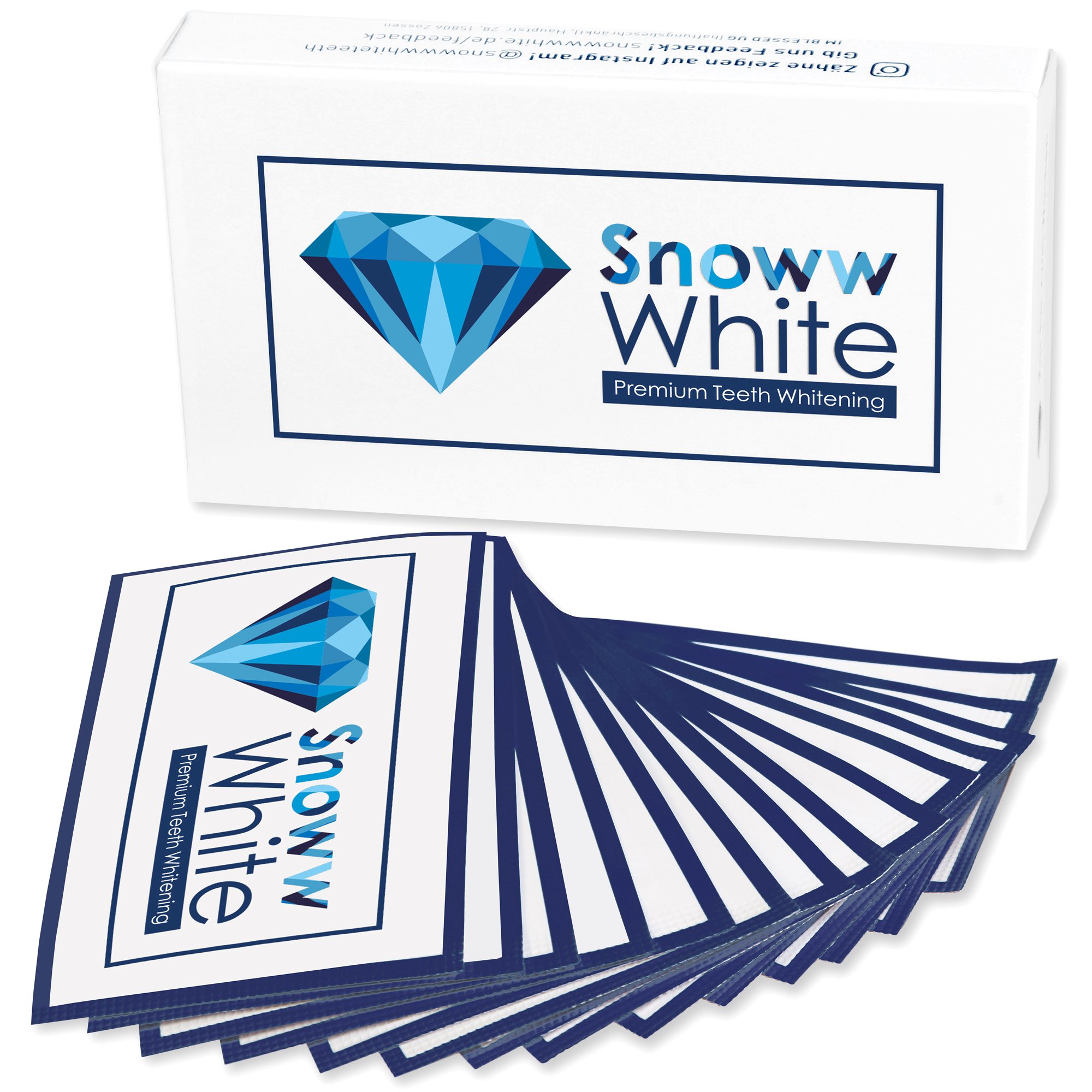 Premium Bleaching White Stripes - Schmerzfrei - Zweifacher Testsieger - Zähne Aufhellen - Zahnaufhellung Weiße Zähne