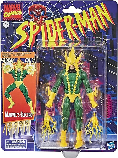Amazon ハズブロ スパイダーマン マーベルレジェンド レトロパッケージ 6インチ アクションフィギュア エレクトロ Hasbro Spider Man Marvel Legends Retro Series 6inch Electro マーベル レジェンズ Ml ヴィンテージ 並行輸入品 フィギュア ドール 通販