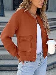 ANRABESS Women Cropped Bomber Jacket 2025 Fashion
