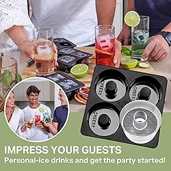 DRINKSPLINKS Silicone Ice Cube Mold Tray - Custom