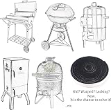 LANUCN BBQ Gasket Self Stick 15ft Nomex High Temp Seal for Kamado Big Green Egg view 4