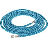 Master Airbrush Super Premium 10 Foot Nylon Braided Airbrush Hose | Silicone Tubing - Standard 1/8" Size Fitting Ends, Flexible, Durable, Kink Resistant - Connect Air Compressors &amp; Airbrushes
