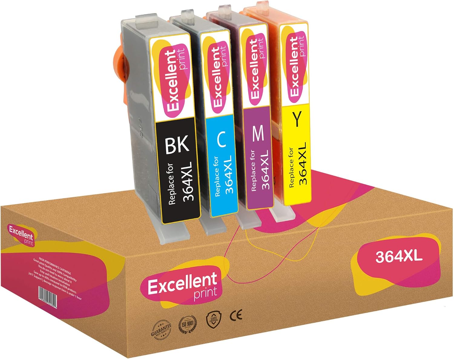 Excellent Print 364XL 364 XL Compatible Ink Cartridges for HP Photosmart 5515 6520 5524 3520