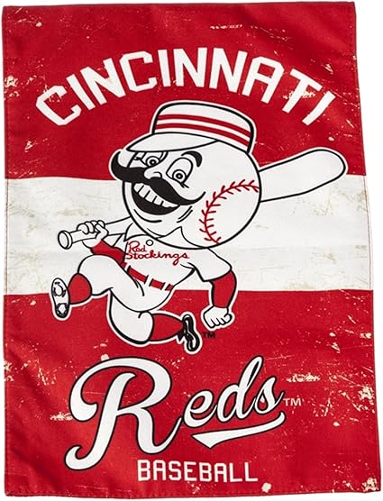 Amazon Com Stockdale Reds Eg Vintage Garden Flag Premium 2 Sided Retro Banner Baseball Sports Outdoors