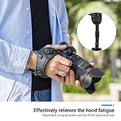 JJC Deluxe Microfiber Camera Hand Strap, Secure