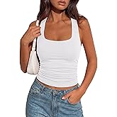 PRETTYGARDEN Women's Summer Halter Tank Tops 2026 Y2K Sleeveless Slim Fitted Backless Shirts Going Out Spring Workout Clothes