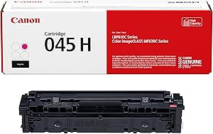 Canon Genuine Toner, Cartridge 045 Magenta, High Capacity (1244C001), 1 Pack, for Canon Color imageCLASS MF634Cdw, MF632Cdw, LBP612Cdw Laser Printers