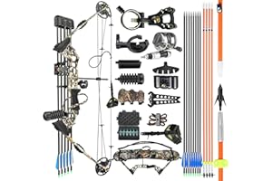 surwolf Archery Bowfishing Compound Bow Kit Ready to Fish Kit with Bowfishing Reel, Bow Fishing Arrows Right & Left Handed for Adult/Youth Fishing Hunting Target Shooting
