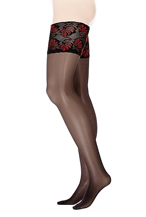 GLAMORY Damen Halterlose Strümpfe, 20 DEN