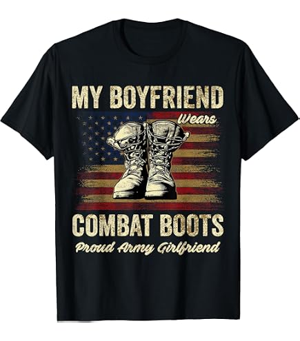 Amazon.com: My Boyfriend is in Military Soldier Veteran Proud