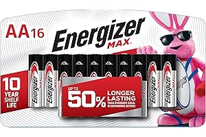 Energizer AA Batteries, Max Alkaline Batteries, 16 Count