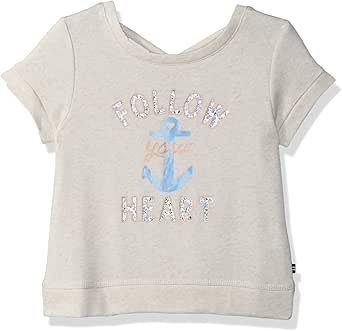 Nautica T-Shirt Bambina Ragazza Manica Corta Con Stampa A Sbuffo E Girocollo