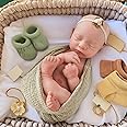 BABESIDE Lifelike Reborn Baby Dolls Aurora 16 Inch (Weight 4 lb) Full Platinum Silicone Reborn Baby Dolls Anatomically Correct Sleeping Baby Girl Real Life Baby Doll with Feeding Kit & Gift Box
