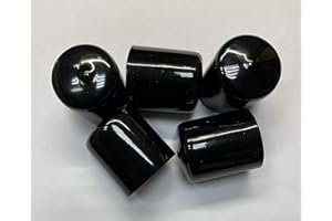 dexierp Protection Force Round Cap For 1-1/4" 32 33 mm OD X 38.1 mm Length (Pack of 8) Pipe Post Tube End Cover M33 Screw Protectors Flexible Vinyl