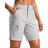 G Gradual Women's 7" Hiking Cargo Shorts Quick Dry Lightweight Golf Outdoor Work Summer Travel Shorts with Pockets