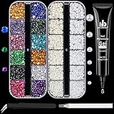 BELLEBOOST Nail Art Rhinestone Glue Gel&2 Boxes
