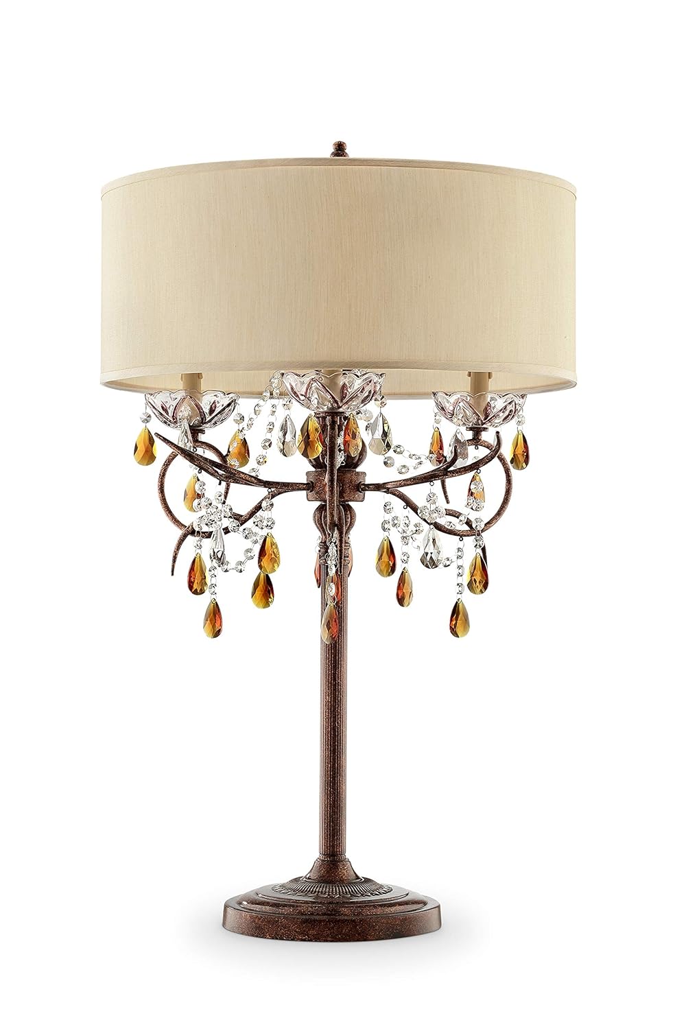 OK Lighting AZOK5157T Magnolia Table Lamps Brown