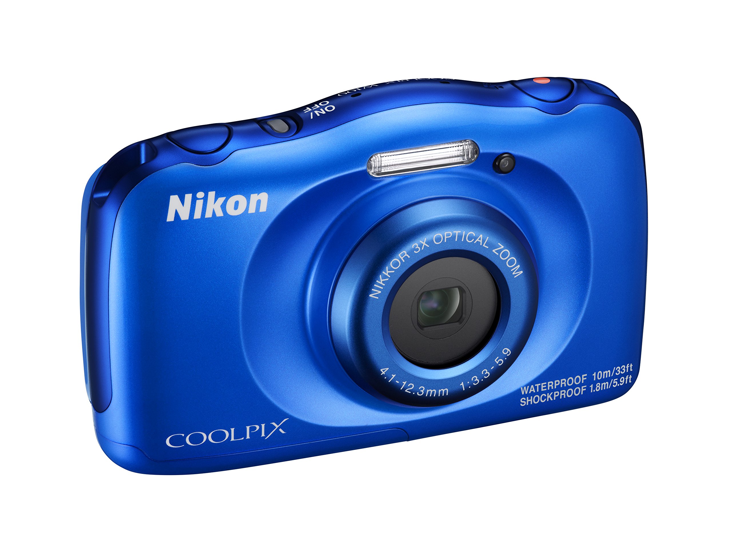 Nikon COOLPIX Underwater Camera Waterproof W100BL Blue Digital Camera