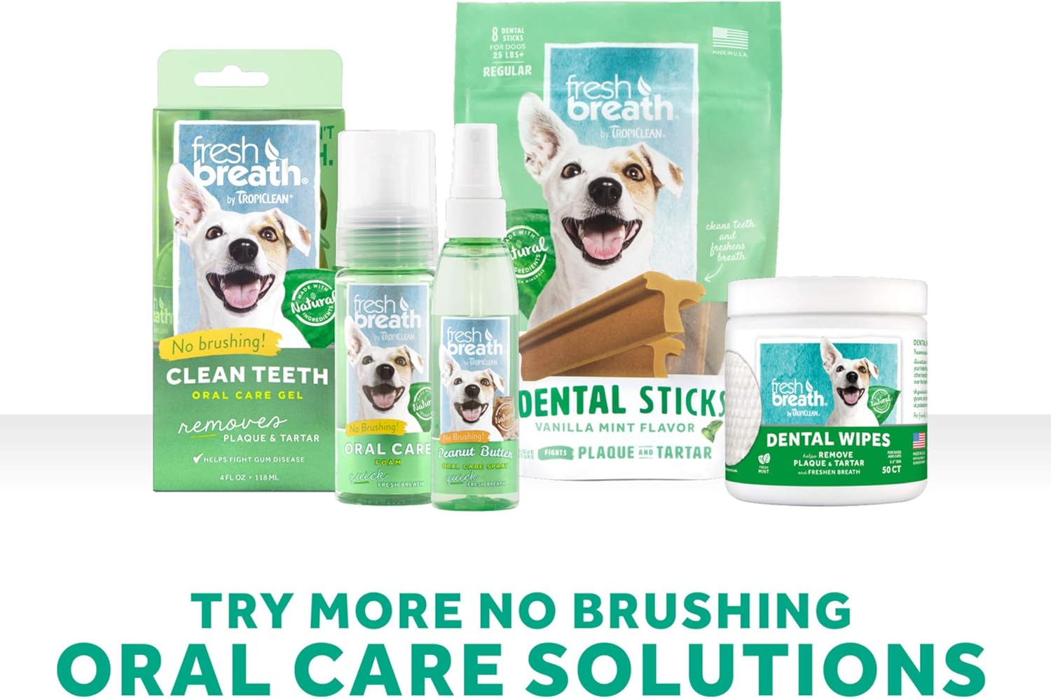 Fresh Breath by TropiClean Oral Care Drops for Dogs, 2oz - Made in USA : Pet Supplies