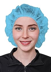 SAFEKO Unisex Polypropylene Bouffant Caps, 100