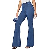 IUGA Bell Bottom Jeans for Women High Waisted Stretchy Pull On Sweatpant Jeans Women Flare Leggings Tummy Control Flare Pants