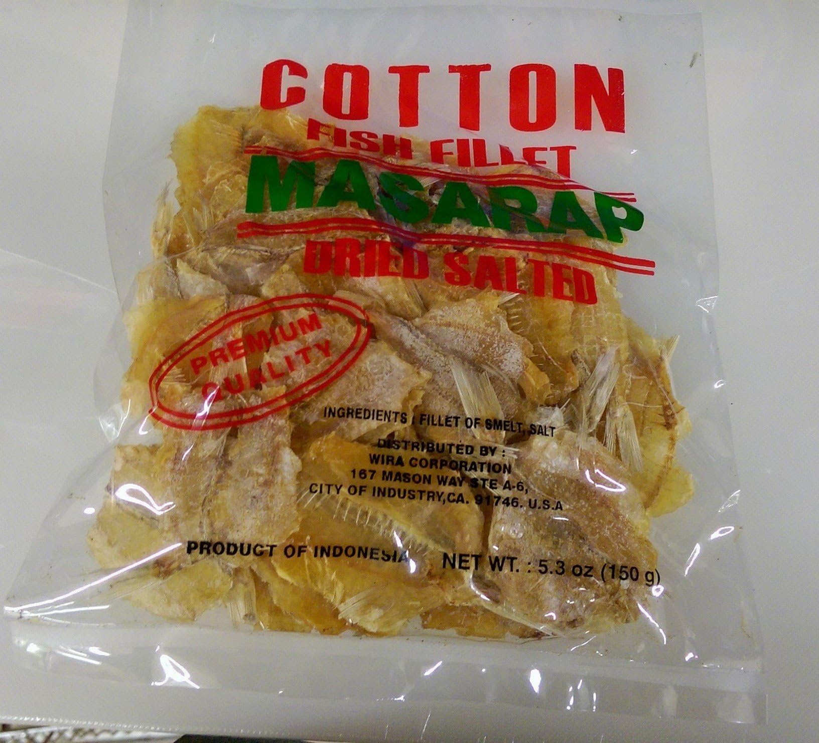 Dried Salted Fish Fillet Pack of TWO 5.3 Oz PER Pack