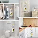 Thinp Sunflower Plastic Bag Holder - Wall Mount Organizer for Kitchen view 8