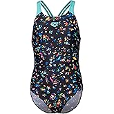 Arena Girls Arena Girl's Performance Confetti Swim Pro Back Athletic One Piece Swimsuit
