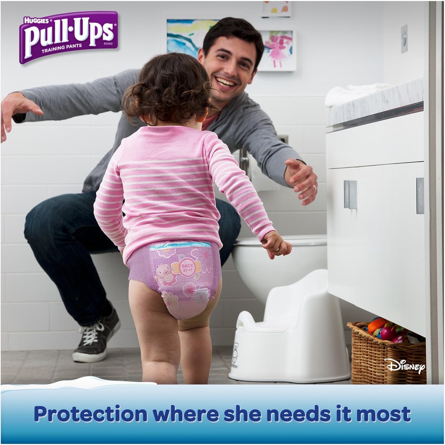 boy wearing huggies pull ups